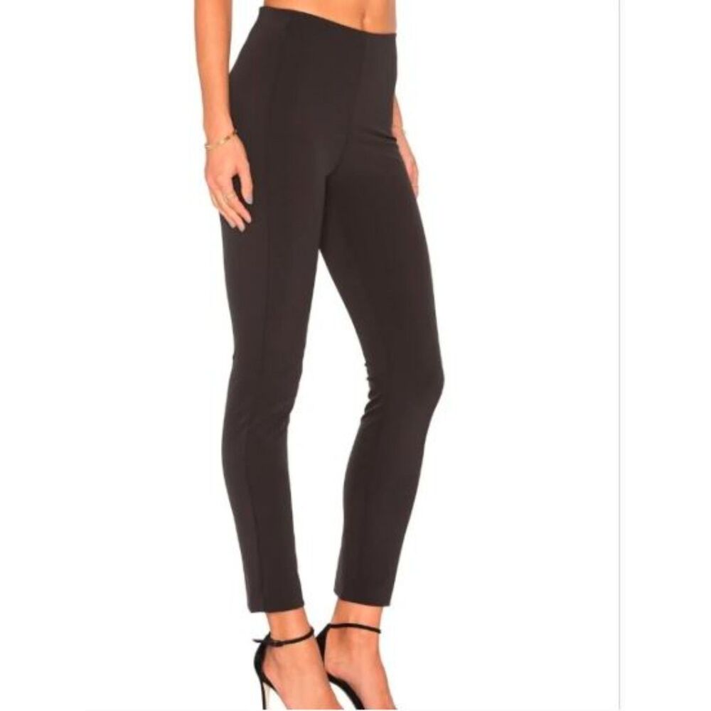 Theory Navalane Black Neoteric Stretch Back Zip Skinny Ankle Pants NWT 245 Sz 2 - Picture 2 of 3